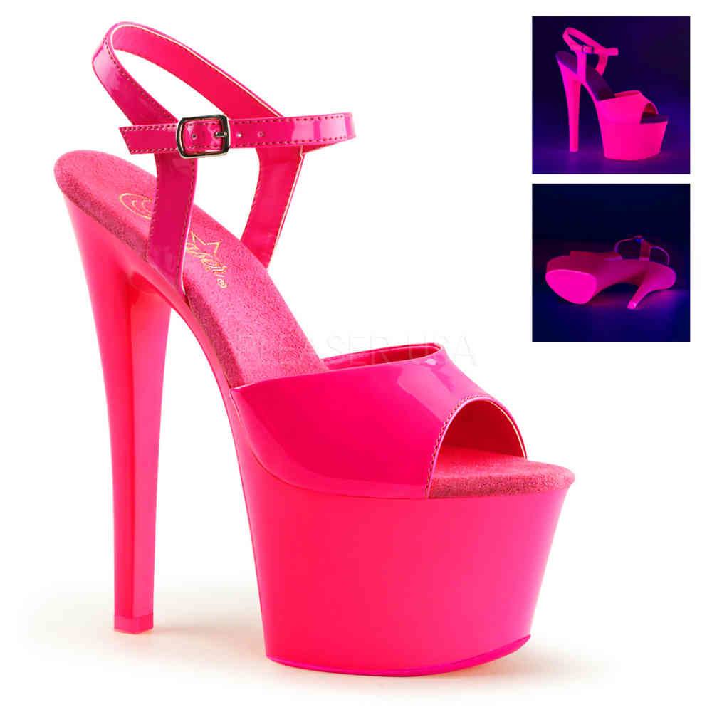 Pleaser - SKY309UV Sandale à bride à la cheville, Pole dance chaussures - Chaussures de pole dance - Rose Product image
